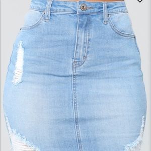 Fashion Nova Denim Skirt